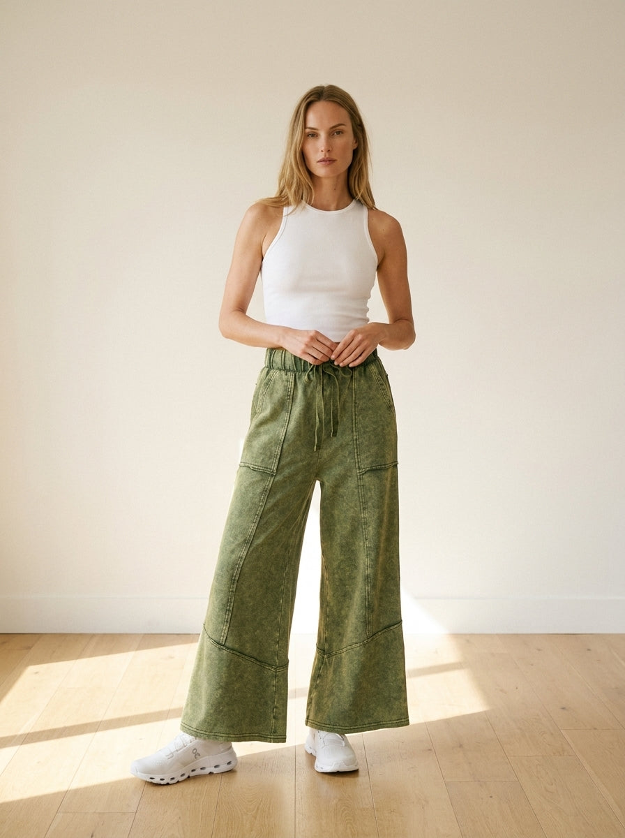 Freeform French Terry Exposed Seam Pants