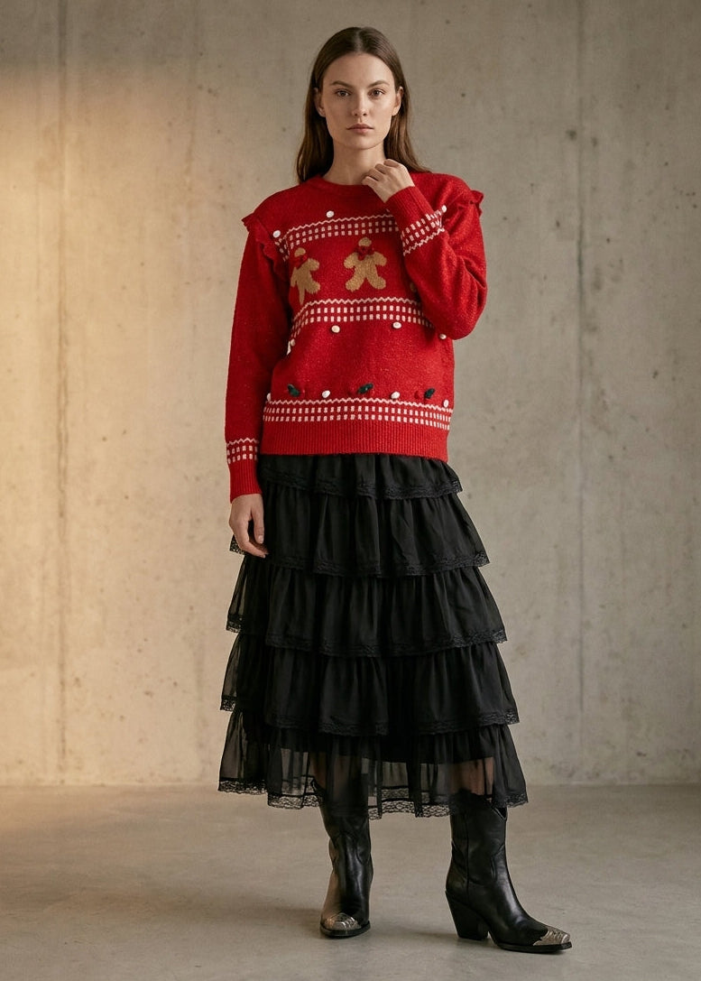 Gingerbread Social Sweater