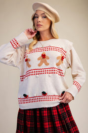 Gingerbread Social Sweater