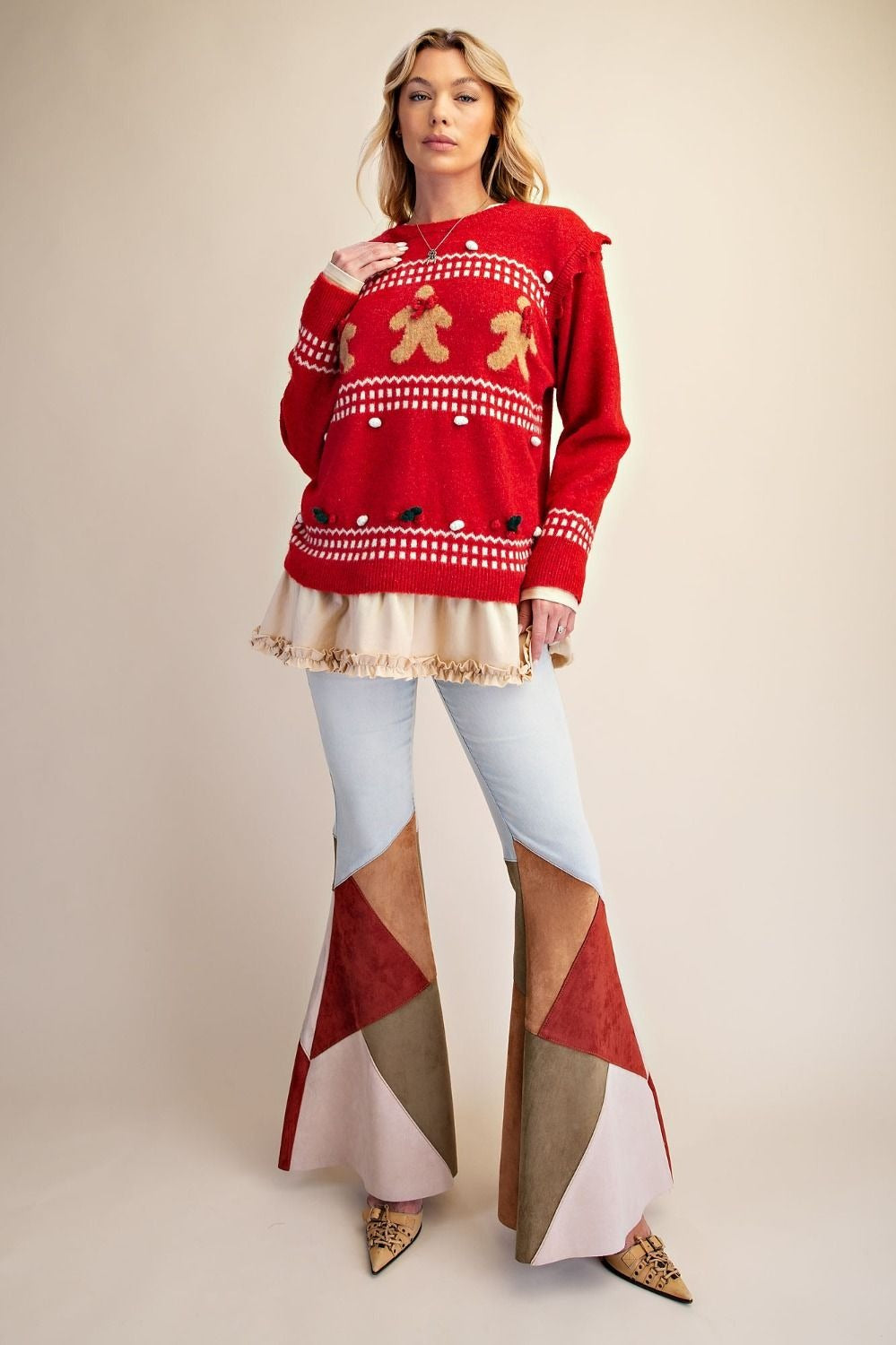 Gingerbread Social Sweater