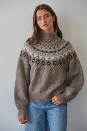 Glacier Fair Isle Mockneck Sweater