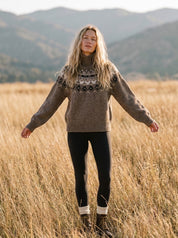 Glacier Fair Isle Mockneck Sweater