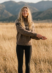 Glacier Fair Isle Mockneck Sweater