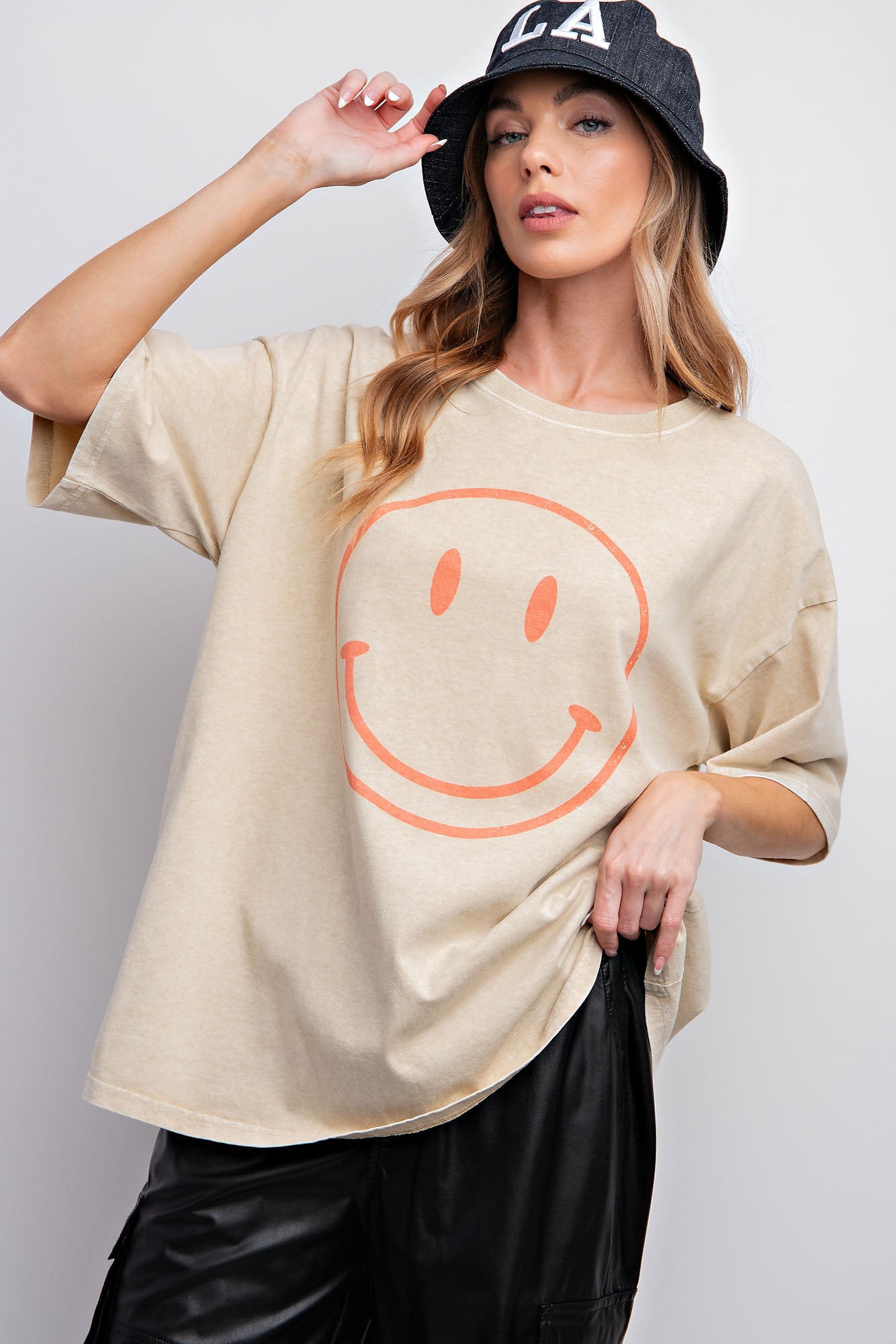 Good Times Mineral Washed Oversized Tee