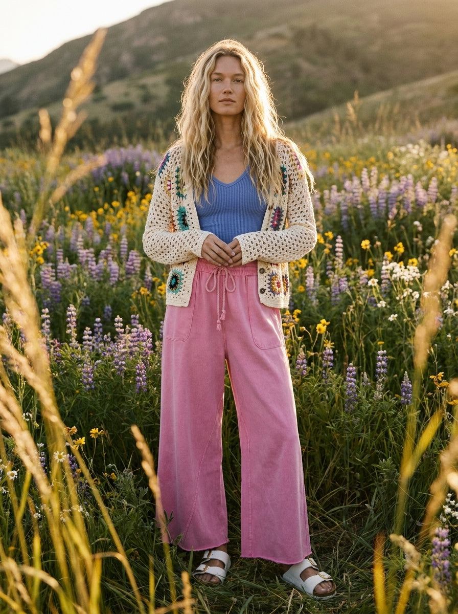 Gran's Crochet Square Cardigan