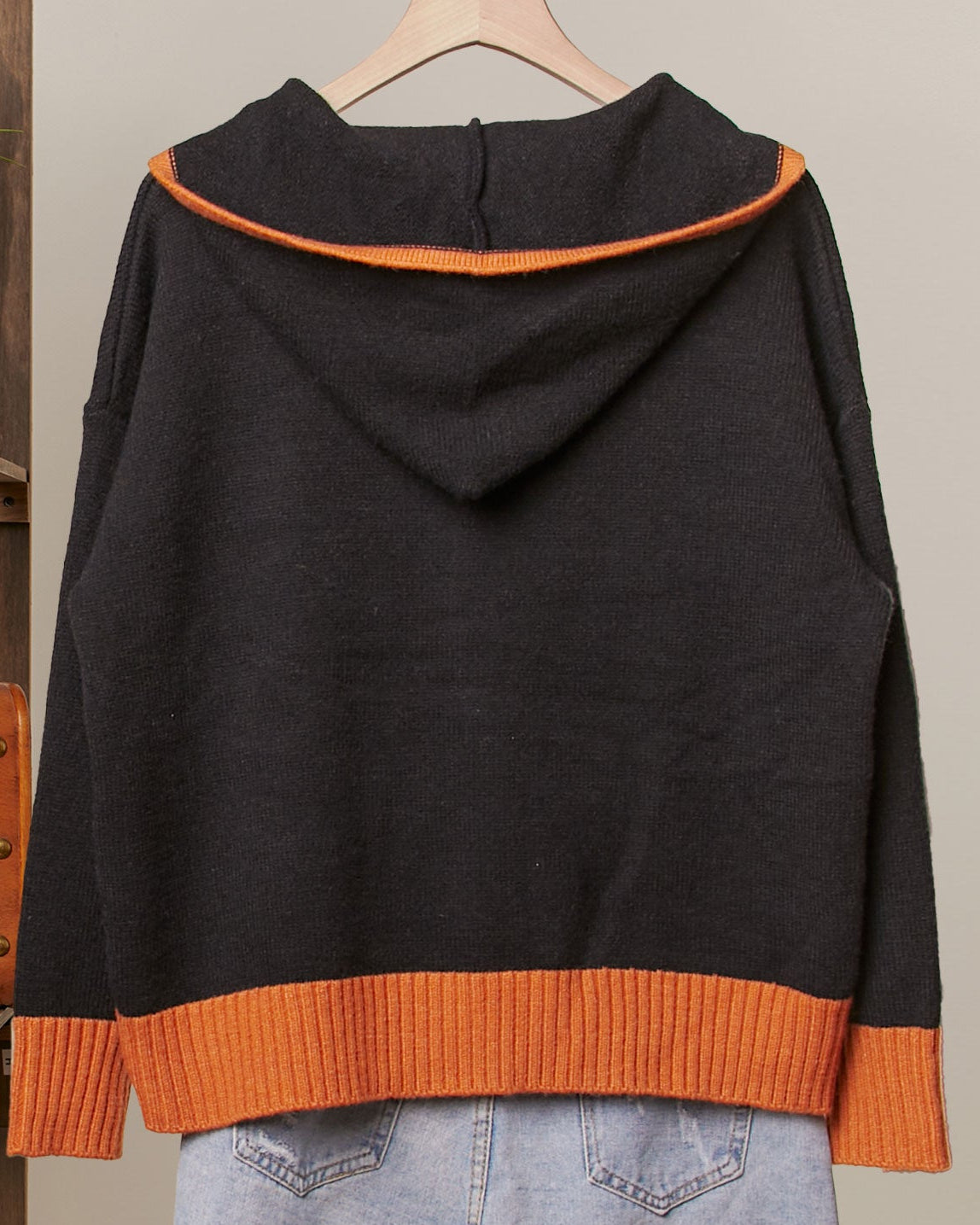 Ghost Town Ghost Patch Zip Up Hoodie