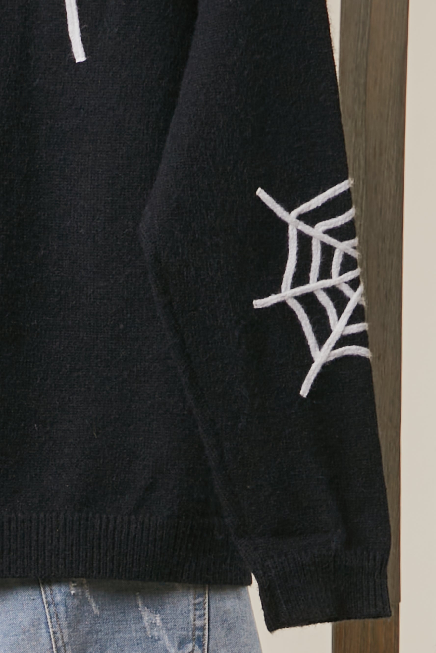 Black Widow Button-Front Knit Cardigan