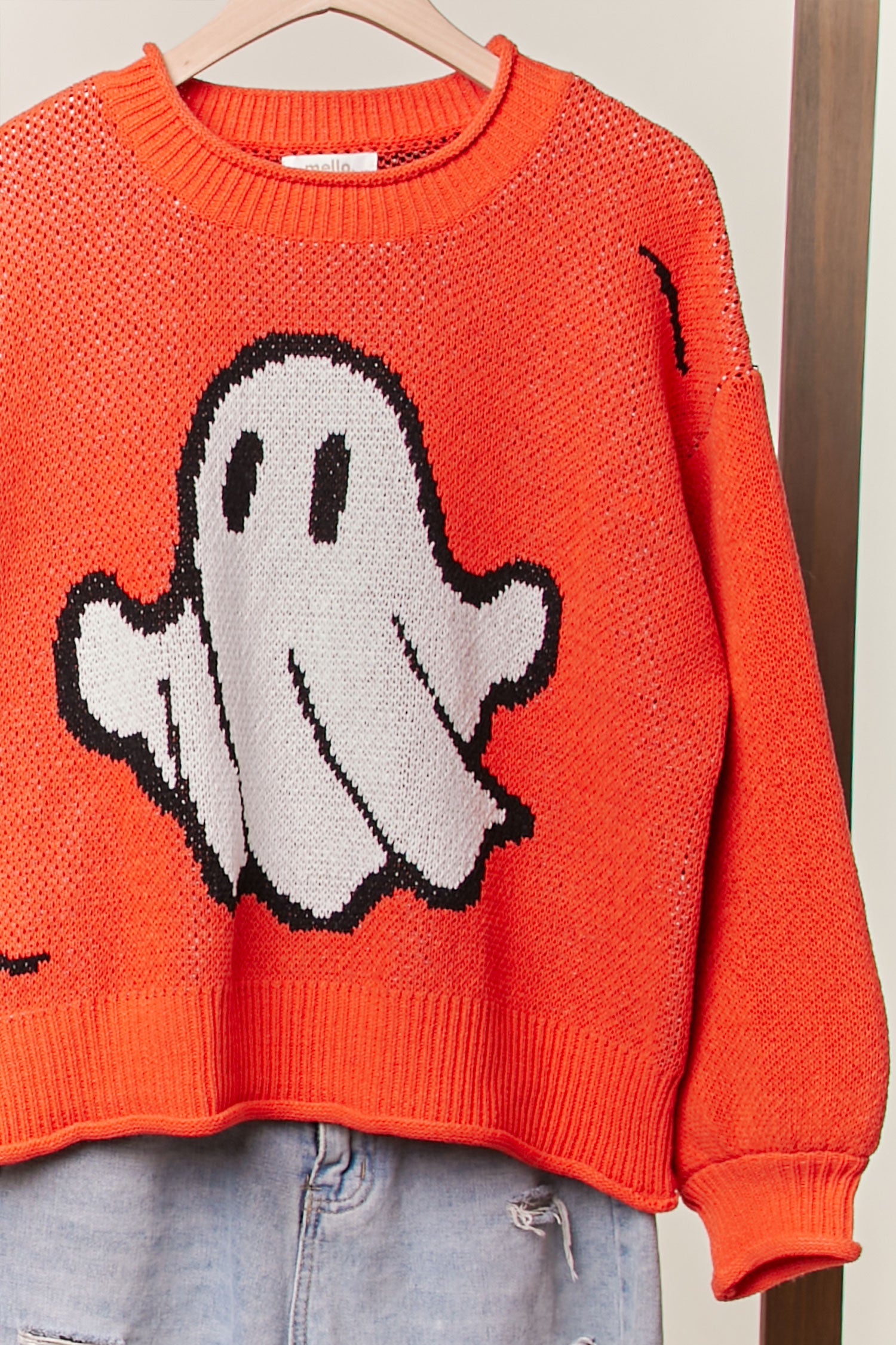 Boo Society Ghost Knit Sweater