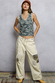 Hideout V-Neck Camo Tank