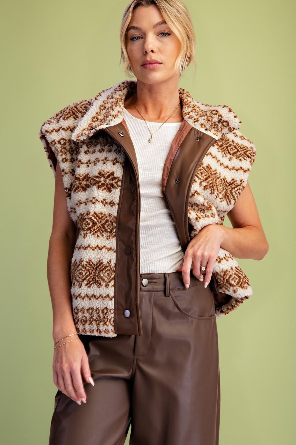 High Desert Button-Down Sherpa Vest