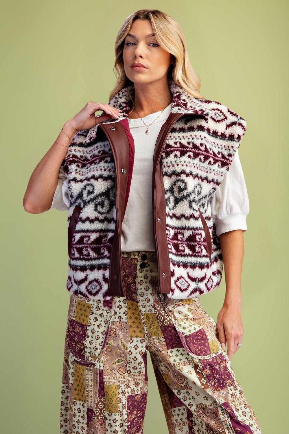 High Desert Button-Down Sherpa Vest