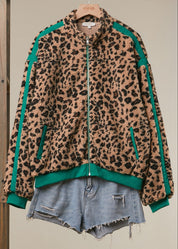 High Roller Leopard Fleece Jacket