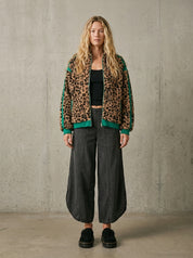 High Roller Leopard Fleece Jacket