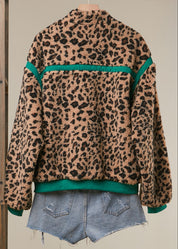 High Roller Leopard Fleece Jacket