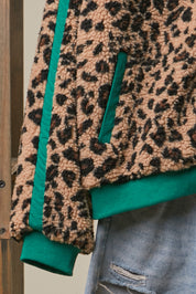 High Roller Leopard Fleece Jacket