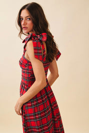 Holiday House Plaid Midi Dress