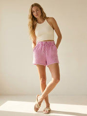 Home Stretch Washed Double Gauze Shorts