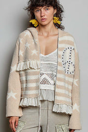 In Good Time Zip-Up Hooded Chenille Sweater