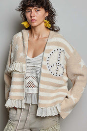In Good Time Zip-Up Hooded Chenille Sweater