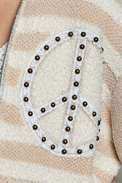 In Good Time Zip-Up Hooded Chenille Sweater