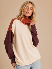 Kodachrome Colorblock Turtleneck Sweater