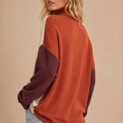 Kodachrome Colorblock Turtleneck Sweater