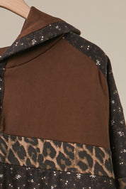 Wildwood Leopard Colorblock Hoodie