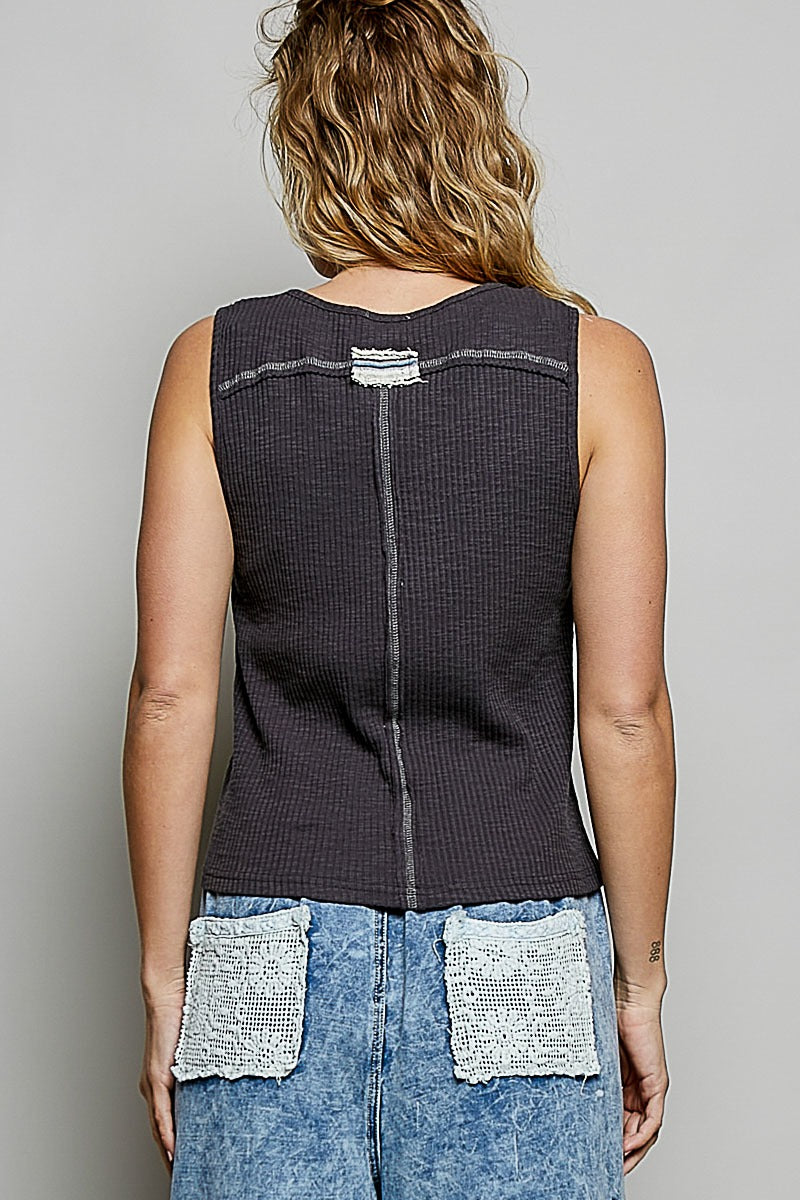 Lone Star Slim-Fit Ribbed Tank