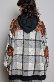 Lost & Found Floral Embroidered Hooded Jacket