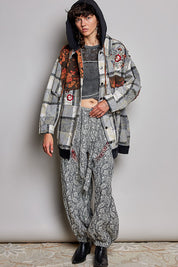 Lost & Found Floral Embroidered Hooded Jacket