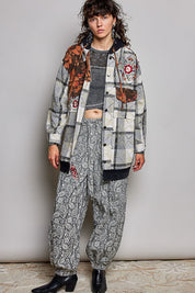 Lost & Found Floral Embroidered Hooded Jacket
