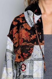 Lost & Found Floral Embroidered Hooded Jacket
