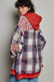 Lost & Found Floral Embroidered Hooded Jacket