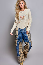 Lovestruck Vintage Washed Long-Sleeve Top