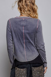 Lovestruck Vintage Washed Long-Sleeve Top