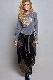 Lovestruck Vintage Washed Long-Sleeve Top