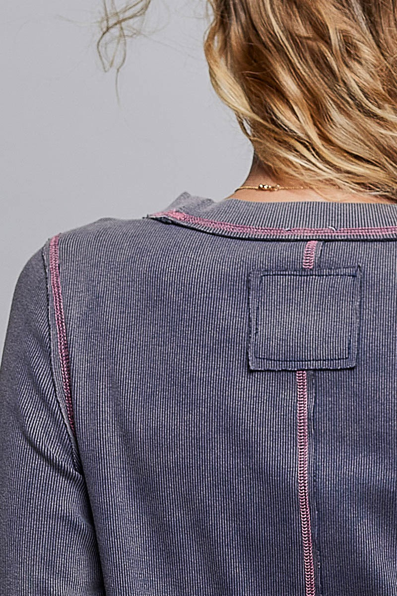 Lovestruck Vintage Washed Long-Sleeve Top