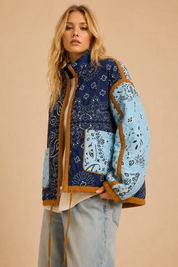 Mesa Verde Patchwork Bandana Quilted Jacket