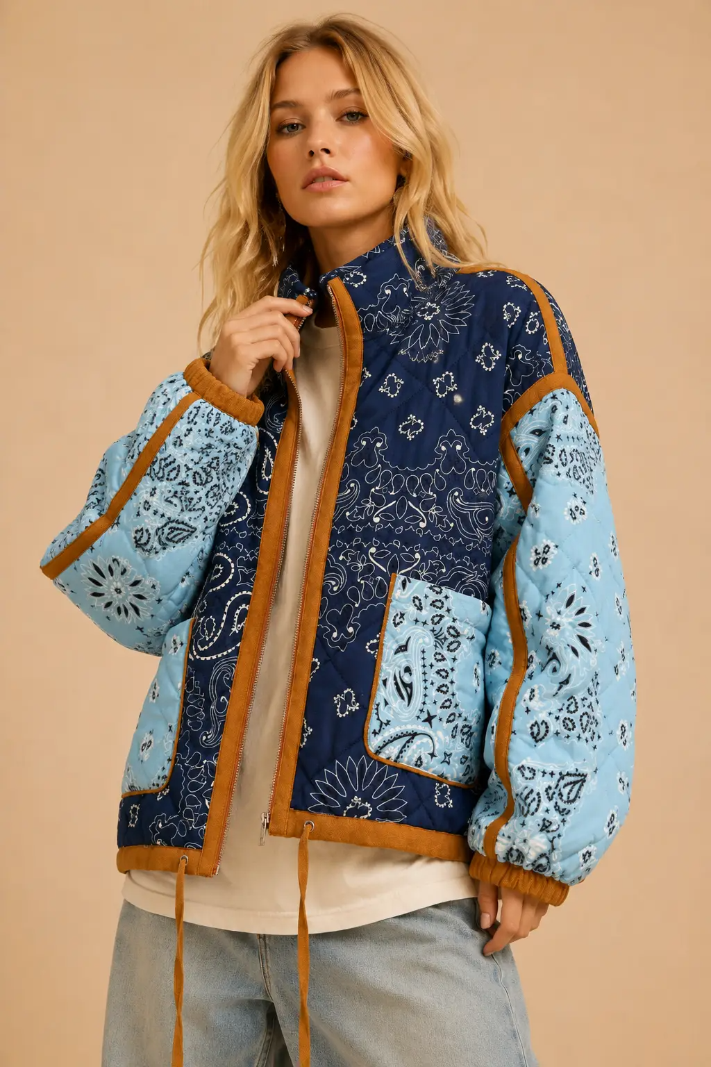 Mesa Verde Patchwork Bandana Quilted Jacket