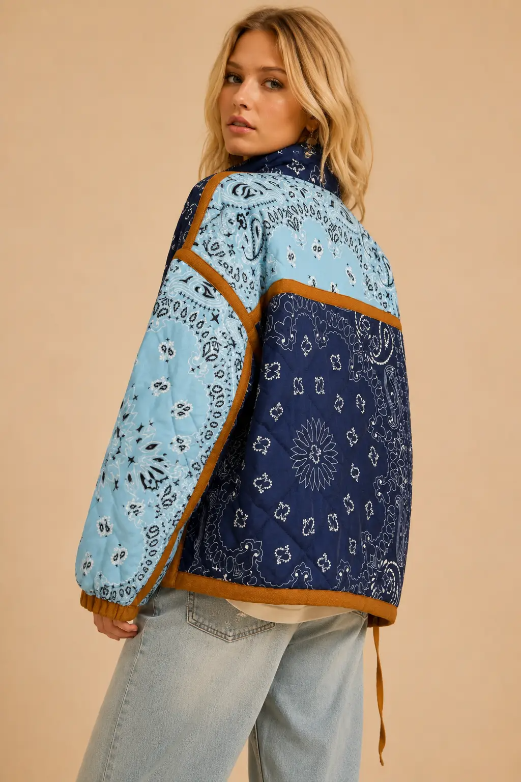 Mesa Verde Patchwork Bandana Quilted Jacket