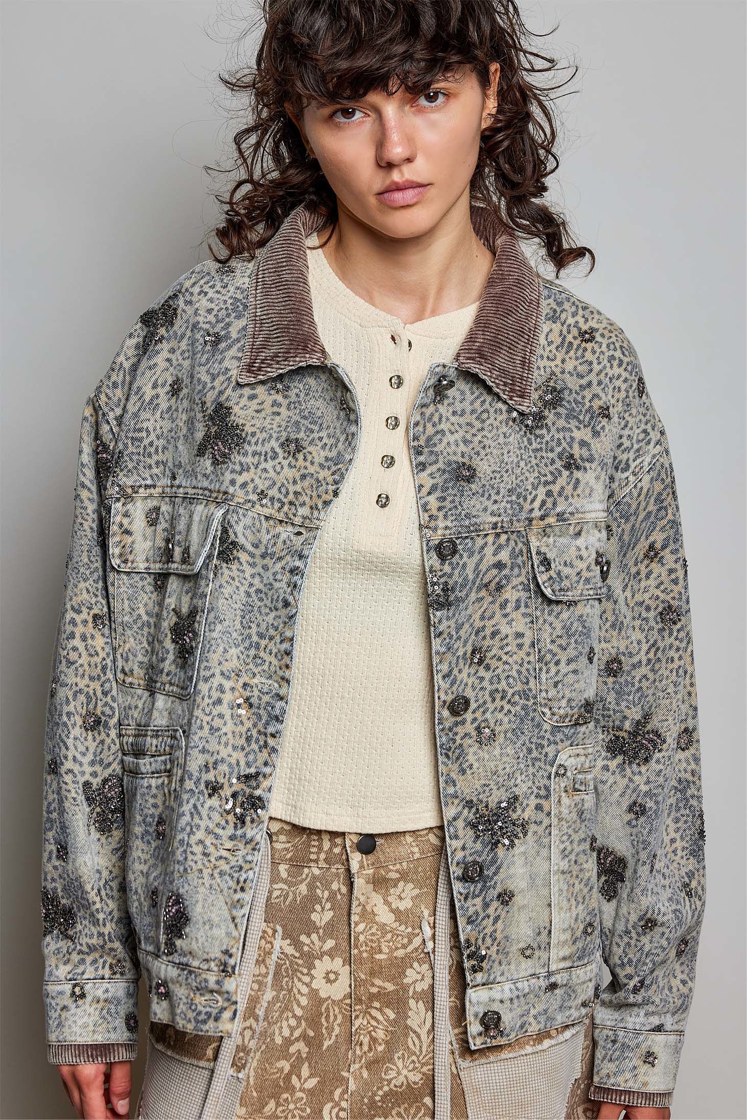 Midnight Rambler Embellished Denim Jacket