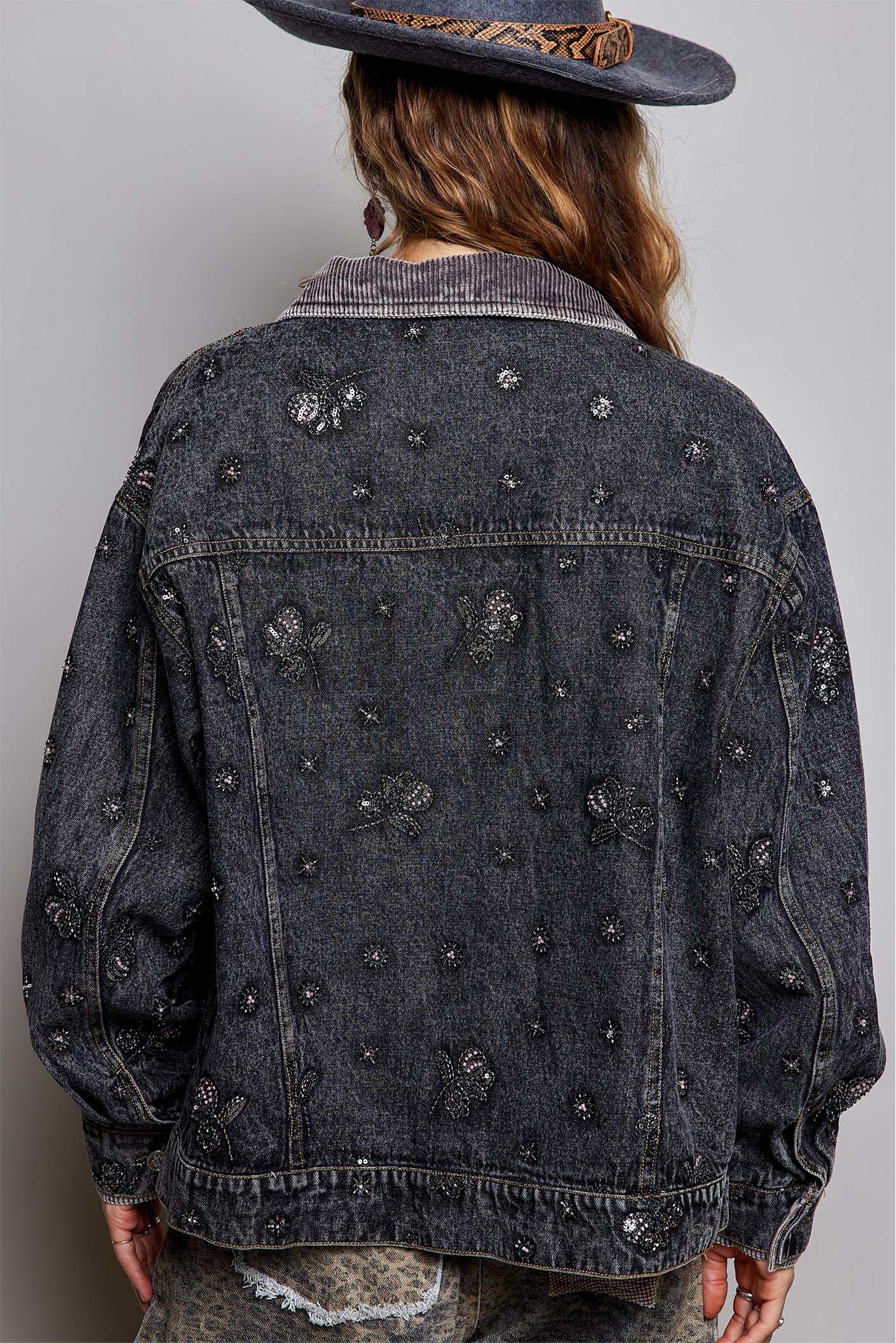 Midnight Rambler Embellished Denim Jacket