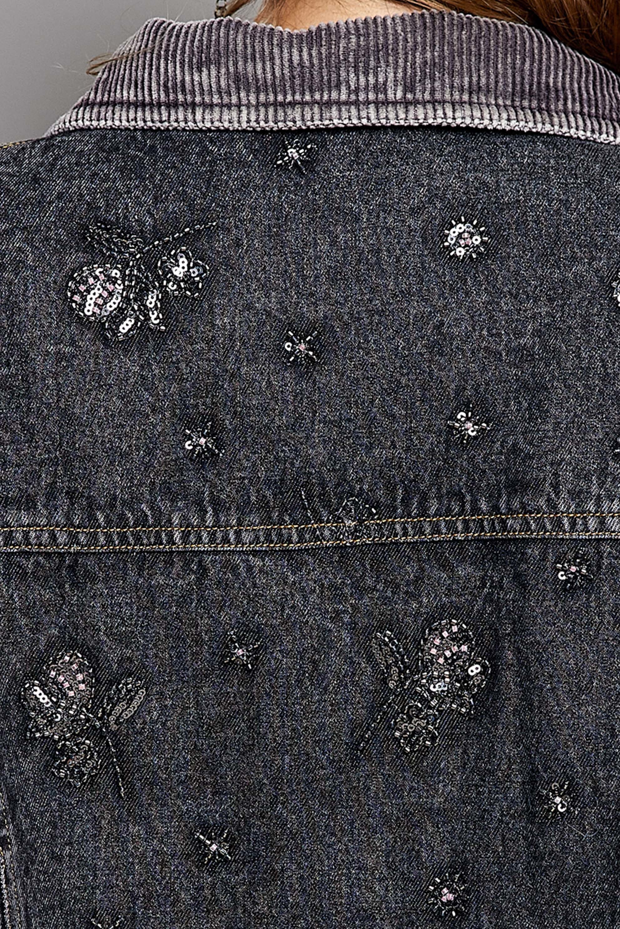Midnight Rambler Embellished Denim Jacket