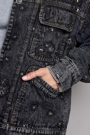 Midnight Rambler Embellished Denim Jacket