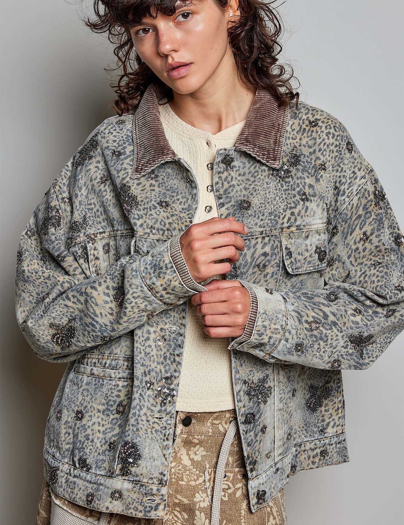 Midnight Rambler Embellished Denim Jacket