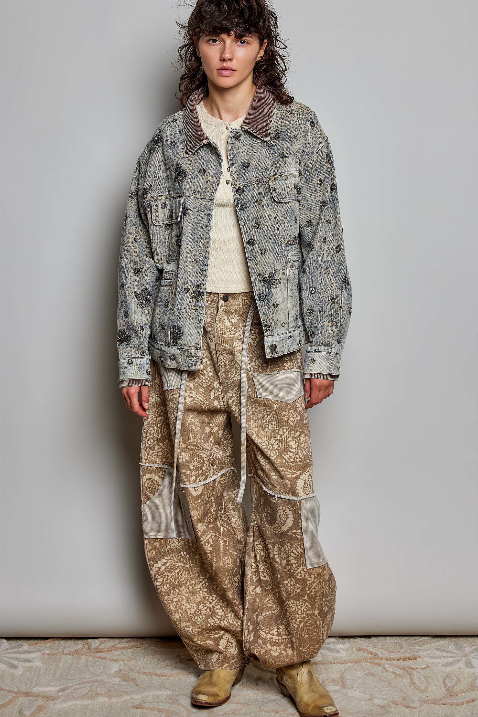 Midnight Rambler Embellished Denim Jacket