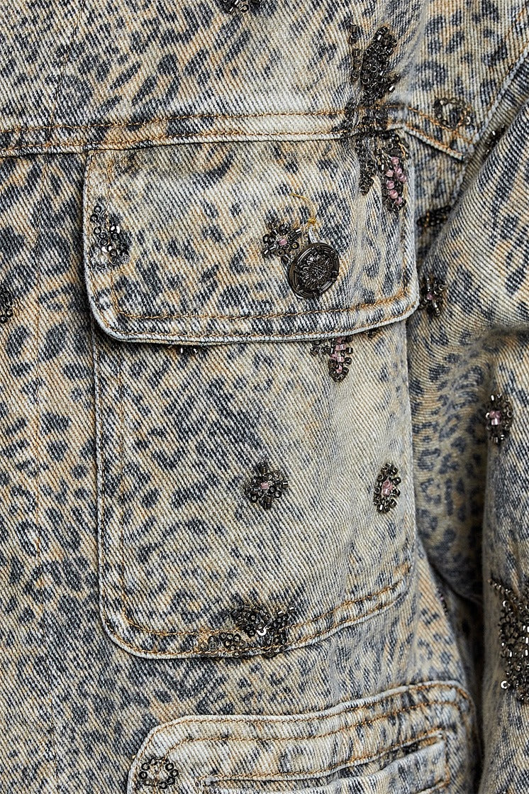 Midnight Rambler Embellished Denim Jacket