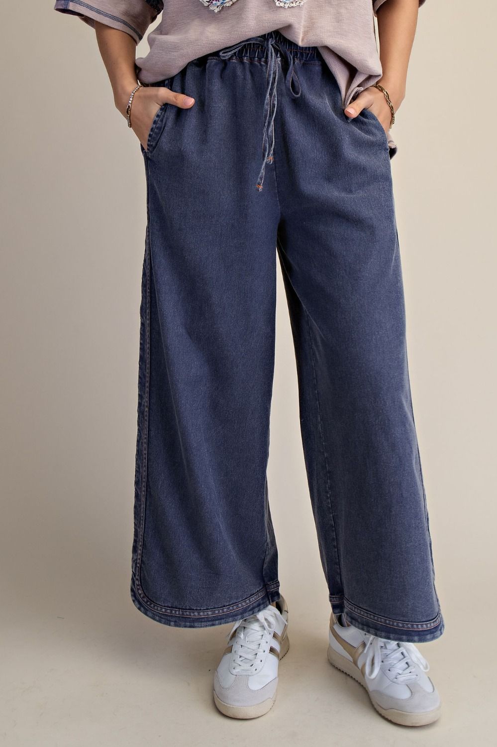 The Essential Mineral Washed Denim Pants