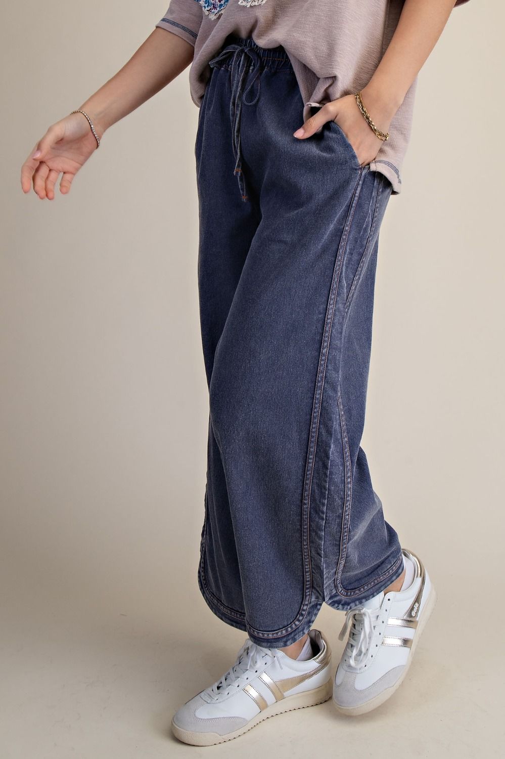 The Essential Mineral Washed Denim Pants