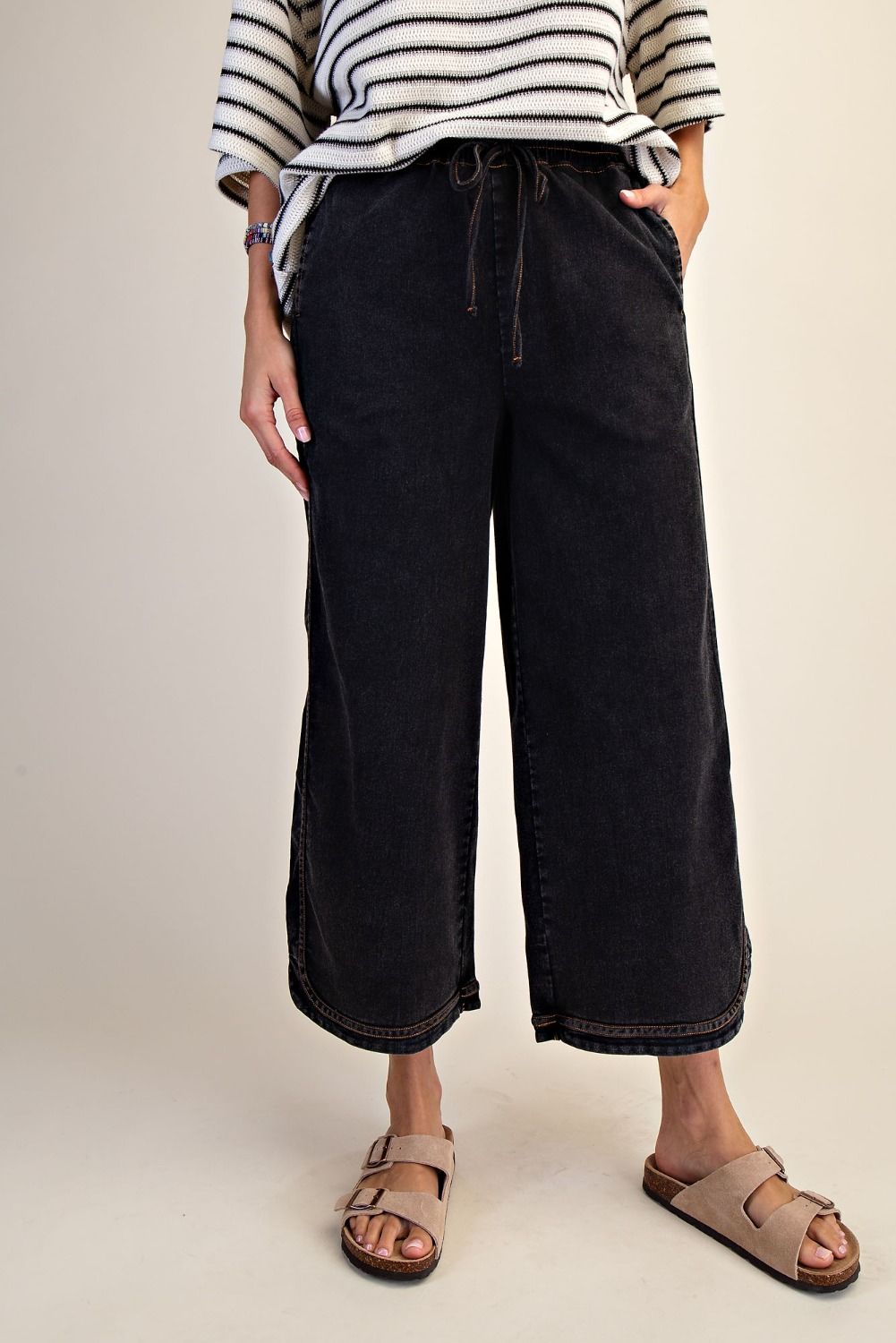 The Essential Mineral Washed Denim Pants